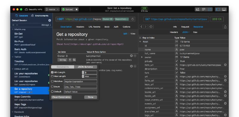 🆔  软件名称：Rapid API⭐️  软件功能：API开发工具➡️  支持平台：#macOS📁  软件简介：一个强大的API开发工具，适用于macOS，可以帮助开发者快速和高效地测试和开发API