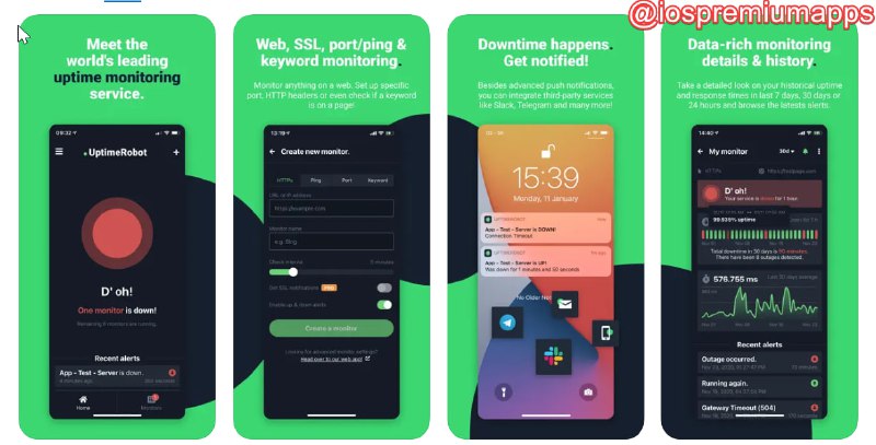 📌 #优质应用☺️ 软件名称：UptimeRobot: Monitor anything!☺️ 支持平台：#iOS💸 软件价格：免费⚙️ 软件功能：网站监控📝 软件简介：一款网站可用性检测器，以快速、准确的方式检测您的网站和服务的可用性