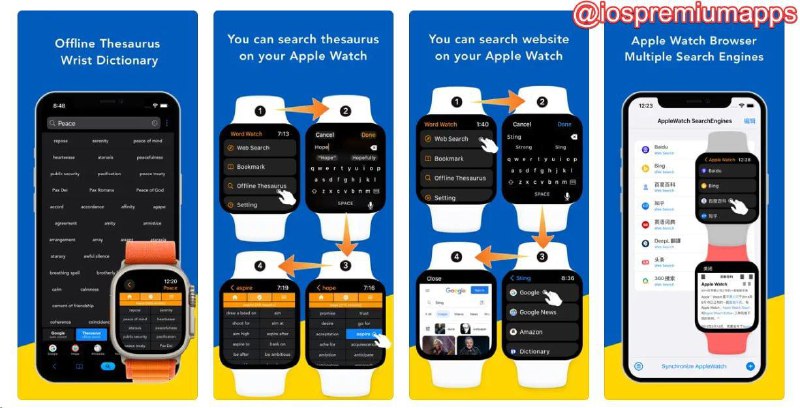 📌 #应用限免☺️ 软件名称：Word Watch - Wrist Dictionary☺️ 支持平台：#iOS 16.6+💸 软件价格：¥15.00 -> ¥0.00⚙️ 软件功能：同义词字典📝 软件简介：一款提供同义词、反义词和其他词语关联的工具，帮助用户找到合适的词语或用另一个词语替换，支持Apple Wathch一次在多个搜索引擎中搜索关键字的功能，内置词典有约15万单词🔗 软件下载：点击下载📢 频道   ✈️ 群聊   📬 投稿   💵 合作