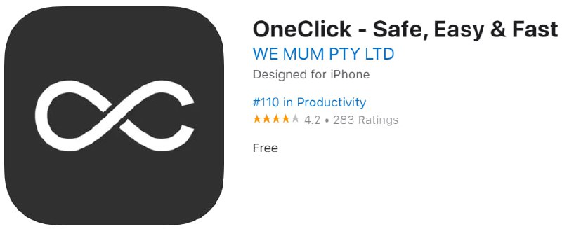 📌 #优质应用☺️ 软件名称：OneClick☺️ 支持平台：#iOS📊 软件大小：17M💸 软件价格：免费💸 内购价格：免费⚙️ 软件功能：代理工具📝 软件简介：一款免费的代理工具