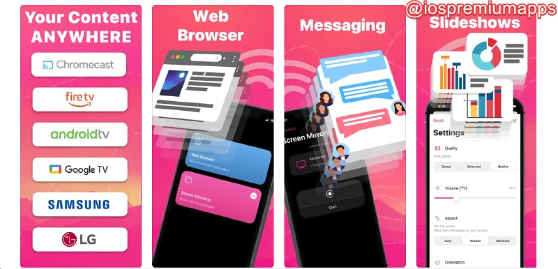 📌 #应用限免☺️ 软件名称：Screen Share☺️ 支持平台：#iOS💸 软件价格：内购限免⚙️ 软件功能：无线投屏📝 软件简介：一款可以将移动设备屏幕镜像到各种电视设备上的应用