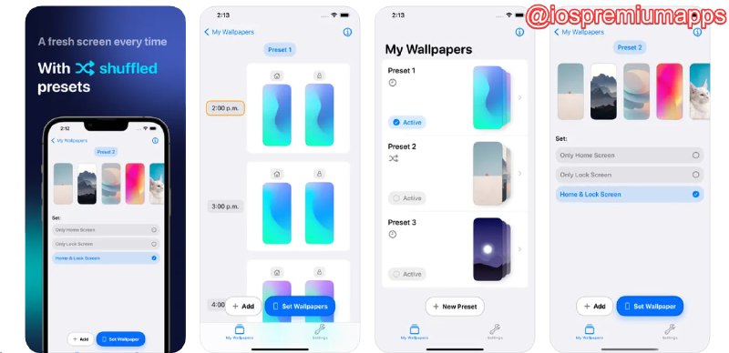 📌 #应用限免☺️ 软件名称：WallShift - Wallpaper Schedule☺️ 支持平台：#iOS💸 软件价格：内购限免⚙️ 软件功能：壁纸自动化📝 软件简介：一款壁纸定时切换应用