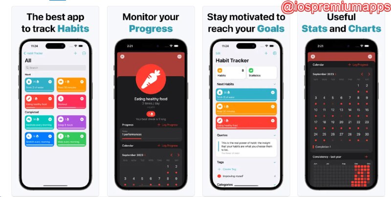📌 #应用限免☺️ 软件名称：Habit Tracker: Morning routine☺️ 支持平台：#iOS💸 软件价格：内购lifetime限免（订阅页面选择all plans查看是否限免）⚙️ 软件功能：习惯追踪📝 软件简介：一款帮助用户养成习惯、实现目标的应用