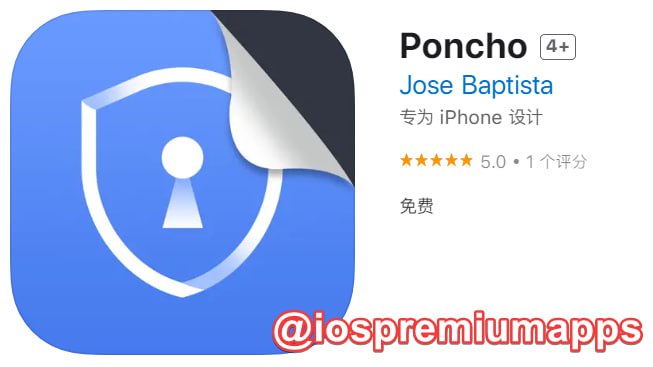 📌 #优质应用☺️ 软件名称：Poncho☺️ 支持平台：#iOS📊 软件大小：45.5M💸 软件价格：免费💸 内购价格：免费⚙️ 软件功能：应用管理📝 软件简介：一款可以隐藏应用或对指定应用设定密码的工具