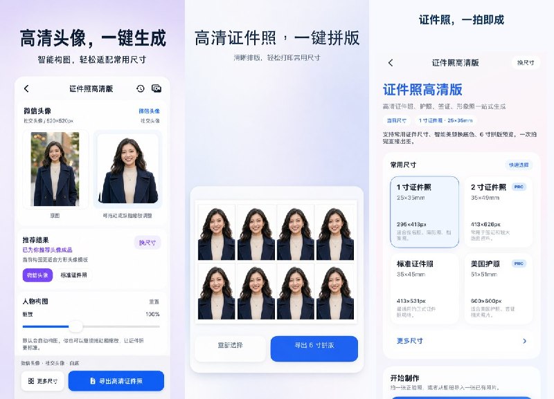 🧭 #应用限免📂 软件名称：证件照大师🍏 支持平台：#iOS 17.0+📊 软件价格：免费🪟 软件简介：AI 证件照制作工具