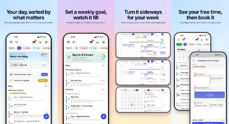 🧭 #应用限免📂 软件名称：Horizon: Calendar Highlights🍏 支持平台：#iOS 18.6+📊 软件价格：免费🪟 软件简介：Apple 日历的整理助手，自动将已有日程归入工作、健康、家庭等类别，生成每日与每周简报，找出空闲时段和时间冲突