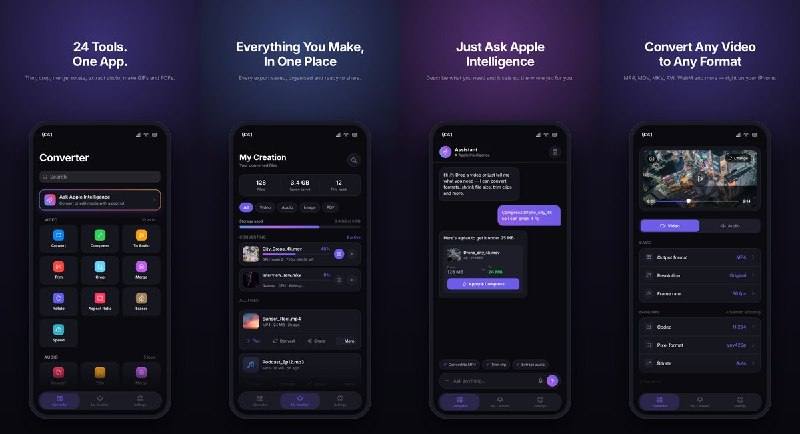 🧭 #应用限免📂 软件名称：Evir – Media Converter🍏 支持平台：#iOS 18.1+📊 软件价格：免费🪟 软件简介：本地媒体转换与压缩工具，支持视频、音频和图片格式转换，以及视频裁剪、合并、提取音频、图片转 PDF 等操作