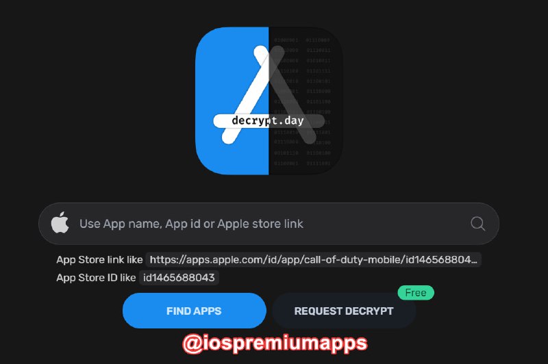 🆔  网站名称：Decrypt IPA Store⭐️  网站功能：在线砸壳ipa📁  网站简介：一款ios在线砸壳工具