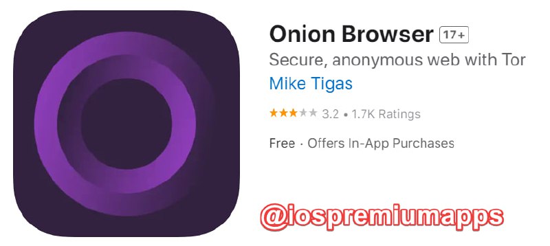 📌 #优质应用 ☺️ 软件名称：Onion Browser ☺️ 支持平台：#iOS📊 软件大小：17.6M💸 软件价格：免费💸 内购价格：有⚙️ 软件功能：浏览器📝 软件简介： 一款可以上暗网的浏览器