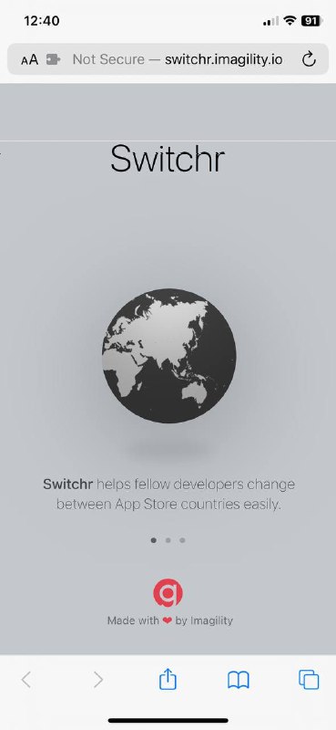 🆔  网站名称：switchr⭐️  网站功能：商店区域切换📁 网站简介：一款在线的应用商店切换工具