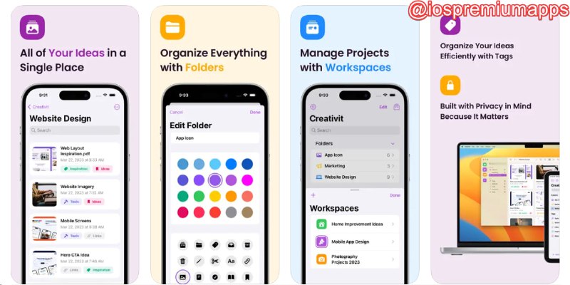 📌 #应用限免 ☺️ 软件名称：Creativit: 情绪板和愿景☺️ 支持平台：#iOS #MacOS💸 软件价格：内购限免⚙️ 软件功能：灵感、项目管理📝 软件简介：一个灵感储藏库，可以储存文本、链接、图片等多种文件类型，并可将项目组织成文件夹和标签，方便管理和查找🔗 软件下载：点击下载📢 频道   ✈️ 群聊   📬 投稿   💵 合作