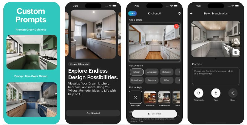🧭 #应用限免 📂 软件名称：AI Interior Design House Decor 🍏 支持平台：#iOS 12.0+ 📊 软件价格：内购限免 🪟 软件简介：一款利用 AI 技术帮助您轻松创建和可视化室内设计的应用