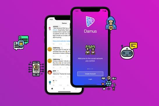 🆔  软件名称：Damus⭐️  软件功能：社交➡️  支持平台：#iOS📁  软件简介：一款基于去中心化社交协议 Nostr 的社交产品