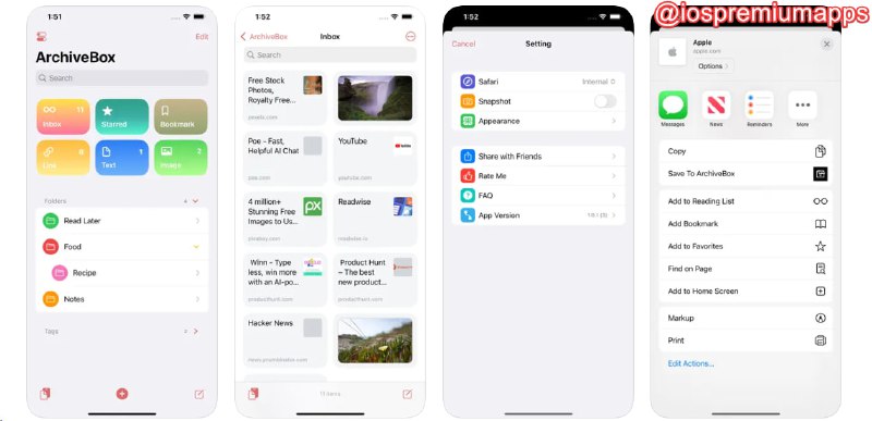 📌 #应用限免☺️ 软件名称：ArchiveList - 收藏夹☺️ 支持平台：#iOS 17.0+💸 软件价格：¥6.00 -> ¥0.00⚙️ 软件功能：稍后阅读、书签管理📝 软件简介：一款功能强大的收藏夹管理工具，用户可以收集书签、文章、照片、视频和页面，组织内容并使用文件夹和标签进行分类，可以创建网页快照，并通过iCloud同步备份数据