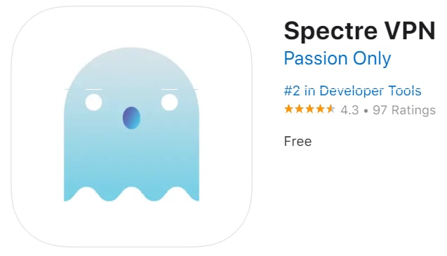 #优质应用【软件名称】Spectre VPN【软件支持】iPhone、iPad【软件大小】35.7M【软件价格】免费【有无内购】无【软件功能】梯子【功能简介】一款免费iOS版代理软件