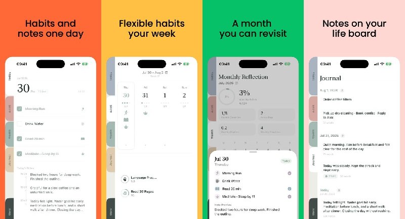 🧭 #应用限免📂 软件名称：WeaveLife: Habit Tracker-每日记录与习惯追踪🍏 支持平台：iOS 18.0+📊 软件价格：免费🪟 软件简介：一款将习惯打卡和每日笔记融为一体的时间轴工具，支持习惯追踪、日记、周视图和月热力图