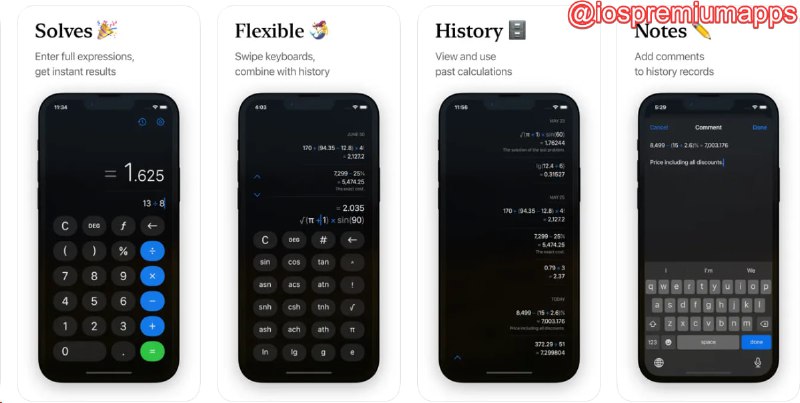 📌 #优质应用☺️ 软件名称：Solves: 全民计算器☺️ 支持平台：#iOS #MacOS💸 软件价格：免费⚙️ 软件功能：计算器📝 软件简介：一个简约的计算器应用，支持历史记录的功能，让您可以随时复制以用于下一次计算