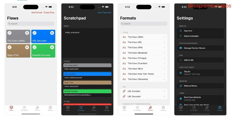 📌 #应用限免 ☺️ 软件名称：Text Case☺️ 支持平台：#iOS💸 软件价格：¥18.00 -> ¥0.00⚙️ 软件功能：文本格式转换📝 软件简介：一款文本转换工具，可用于快速转换文本的大小写、格式和编码